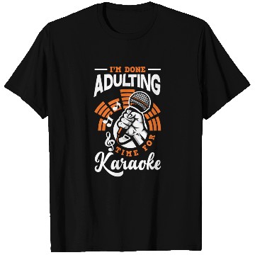 Discover Funny Karaoke Singer Singing Musician Karaoke Gift T Shirts