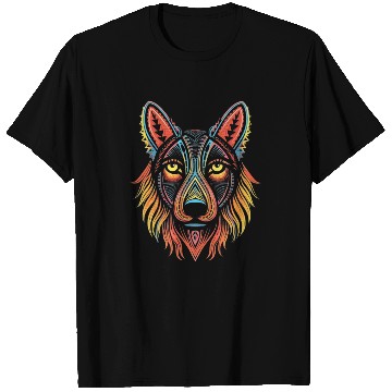 Discover German Shepherd Funny Dog Street Art Comic Pet T Shirts