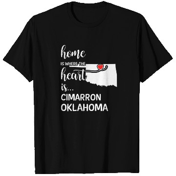 Discover Cimarron County Oklahoma Is Where My Heart Is Gift T Shirts