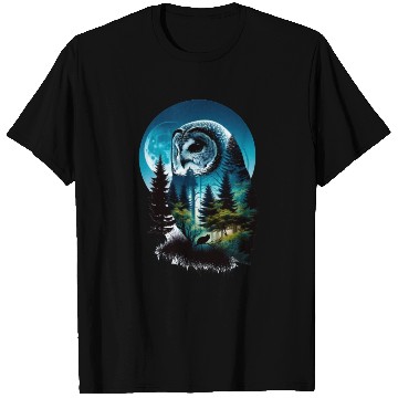 Discover Nature in Owl Pattern T Shirts