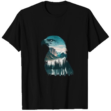 Discover Nature in Eagle Pattern T Shirts