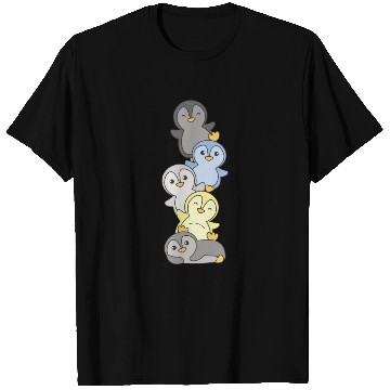 Discover Periboy Flag Pride Lgbtq Cute Penguin Stack T Shirts