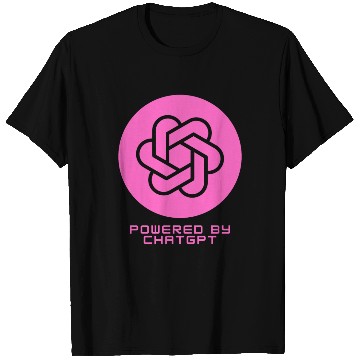 Discover Powered by ChatGPT (Pink Design) T Shirts