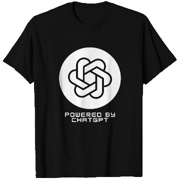 Discover Powered by ChatGPT (White Design) T Shirts
