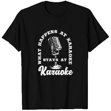 Discover Funny Karaoke Singer Singing Musician Karaoke Gift T Shirts