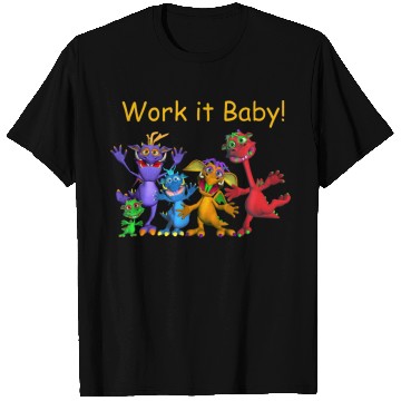 Discover Funny Cartoon Monster Motivation Gym Wear T Shirts