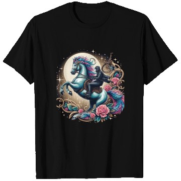 Discover Space Horse design T Shirts