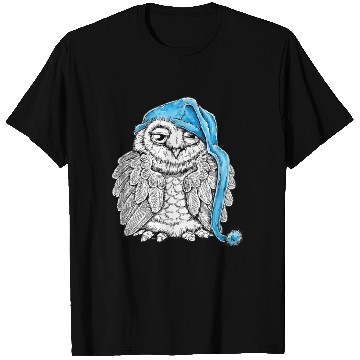 Discover Owl in Nightcap T Shirts