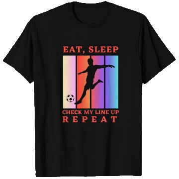 Discover Eat Sleep Check my Lineup Repeat Fantasy Football T Shirts