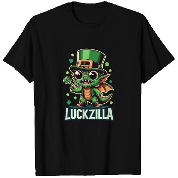 Discover Luckzilla St. Paddy's Day Dragon T Shirts