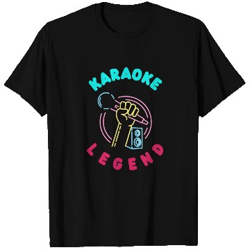 Discover Funny Karaoke Singer Singing Musician Karaoke Gift T Shirts