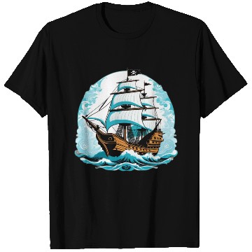 Discover Pirate Ship 1 T Shirts