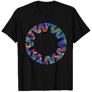 Discover English-W alphabet black font letters T Shirts