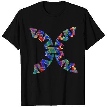 Discover English-W alphabet black font letters T Shirts