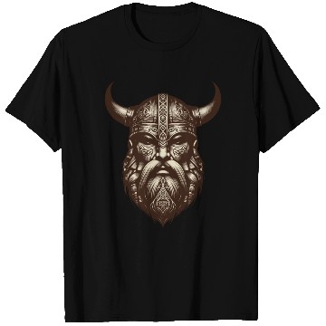 Discover Viking Warrior Engraving Art T Shirts