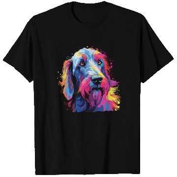 Discover Watercolor Colorful Irish wolfhound T Shirts
