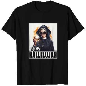 Discover Sexy Nun Drinks Alcohol Funny Saying T Shirts