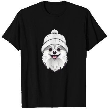 Discover Cute Pomeranian with hat T Shirts
