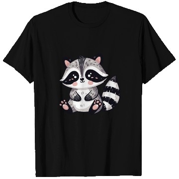 Discover Playful Raccoon Cartoon T Shirts