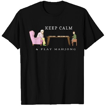 Discover Keep Calm and Play Mahjong - Grandpa Grandson T Shirts