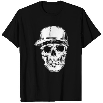 Discover Vintage Skull Gangster use Cap T Shirts