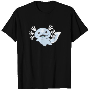 Discover Winter Axolotl With Snowflakes Sweet Winter T Shirts