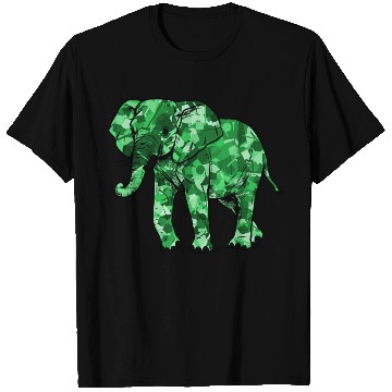 Discover Mighty Elephant in Emerald Green T Shirts