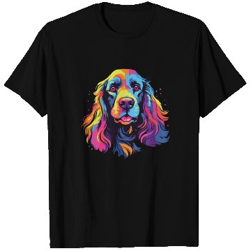 Discover Watercolor Colorful American Cocker Spaniel T Shirts