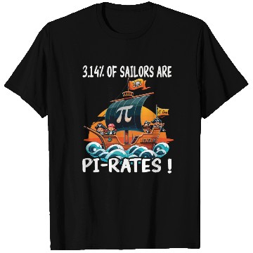 Discover Pi Day 3.14 Pirate Style Math Symbol Fun Design T Shirts