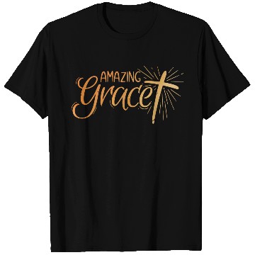 Discover Amazing Grace Lettering T Shirts
