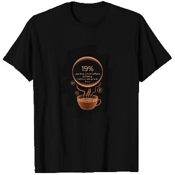 Discover Caffeine charging - caffeine saving mode T Shirts