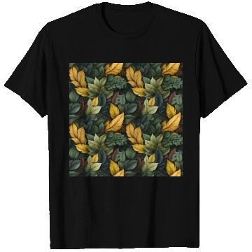 Discover Fall Leaves Pattern T Shirts