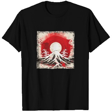 Discover Kyoto Mountains: Flag, Volcano, and Blood Moon T Shirts