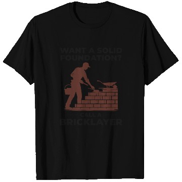 Discover Bricklayer Brick Mason Masonry Brickwork Builder T Shirts