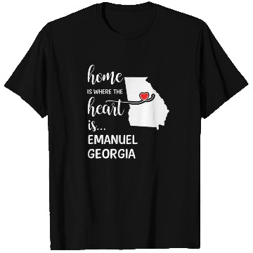 Discover Emanuel County Georgia Is Where My Heart Is Cool T Shirts