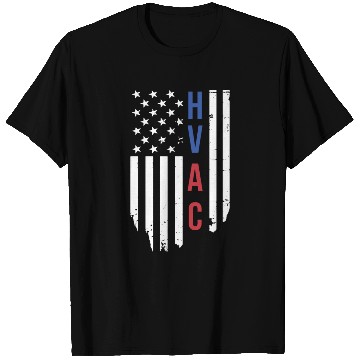 Discover HVAC Technician US American Flag HVAC Mechanic T Shirts