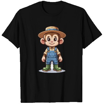 Discover Cute Monkey Farmer T Shirts