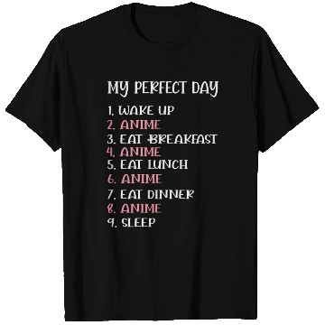 Discover wakeup anime breakfast repeat T Shirts