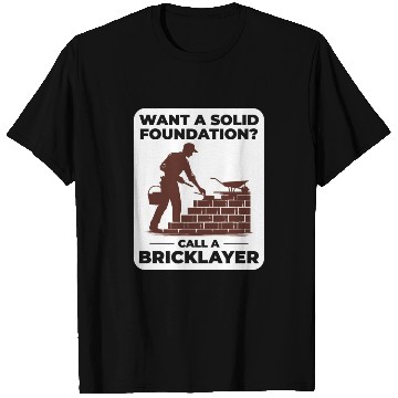 Discover Bricklayer Brick Mason Masonry Brickwork Builder T Shirts