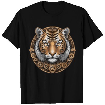 Discover Steampunk Predator - Mechanical Tiger Art T Shirts