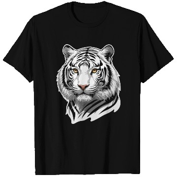 Discover Siberian Stare - Monochrome Tiger Essence T Shirts