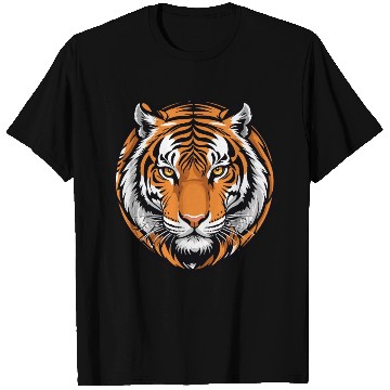 Discover Tiger Majesty - Bold Striped Predator T Shirts