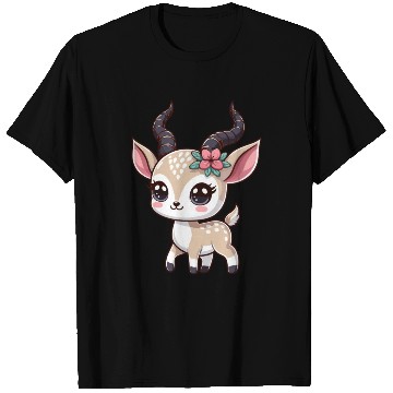 Discover Playful Gazelle Cartoon T Shirts