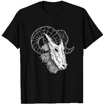 Discover Dark Devil Baphomet Goat Head T Shirts