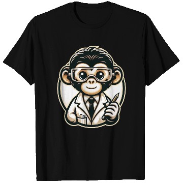 Discover Cute Monkey Scientist T Shirts