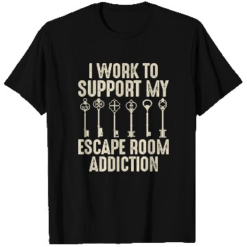 Discover Escape Room Lover Escaping Locked Room T Shirts