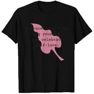 Discover Self-Love Affirmation Leaf Design T Shirts