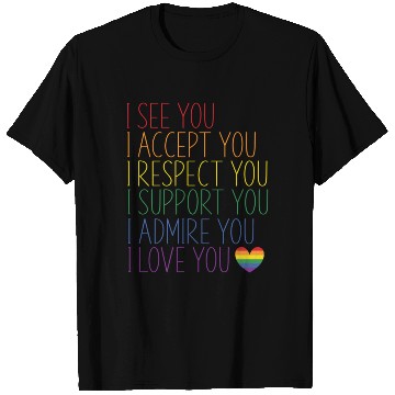 Discover I See Accept Respect Support Admire Love You Lgbtq T Shirts