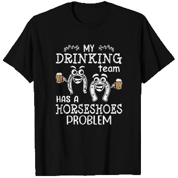 Discover Drinking Team Horseshoe Pitching T Shirts
