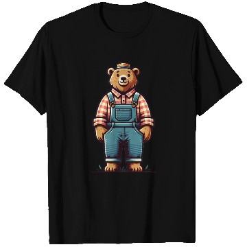 Discover Cute Bear Farmer T Shirts